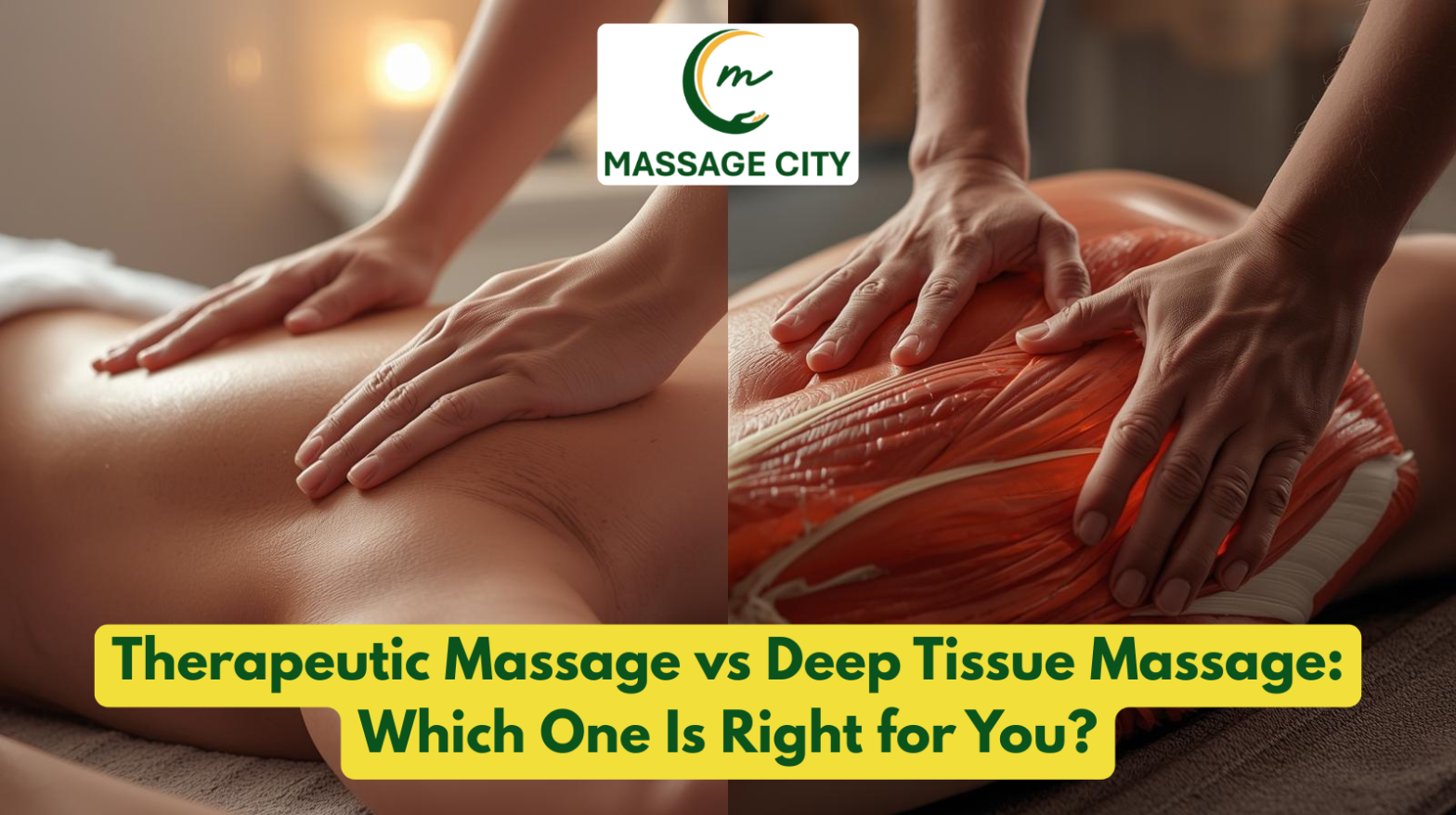 Therapeutic Massage vs Deep Tissue Massage Which One Is Right for You