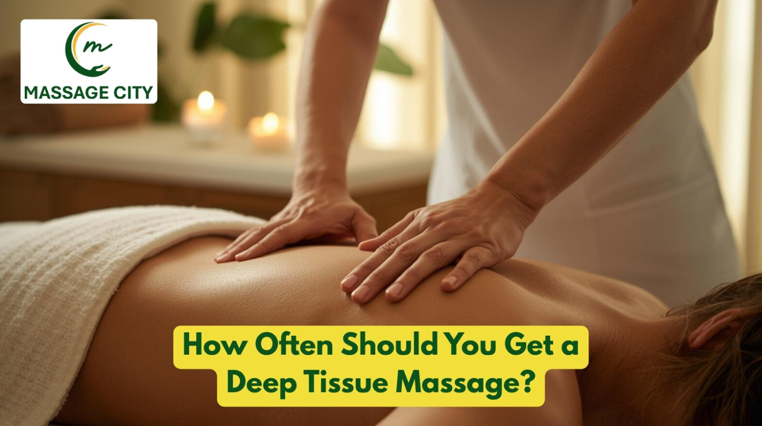 deep tissue massage therapy session at Massage City Edmonton