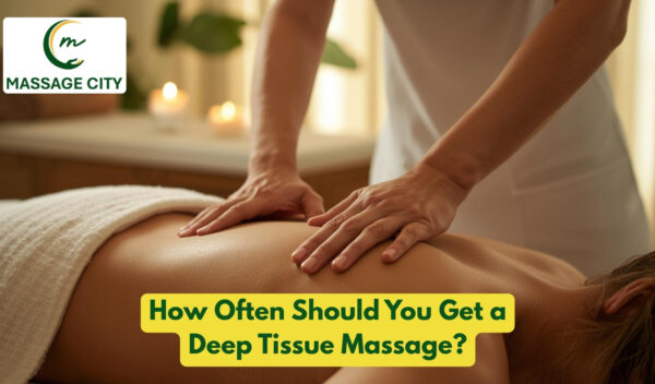 deep tissue massage therapy session at Massage City Edmonton