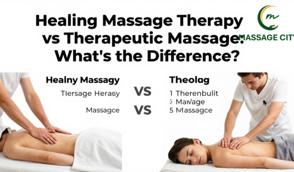 Registered massage therapist providing healing massage therapy and therapeutic massage treatment in Edmonton clinic