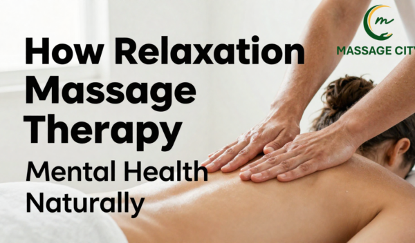Relaxation massage therapy session in Edmonton promoting stress relief and mental wellness